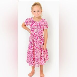 DEAN MIDI DRESS, PASSION FRUIT PINK ABSOLUTELY FLAMAZING